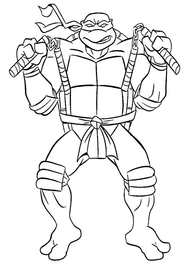 Ð tortugas ninja para colorear
