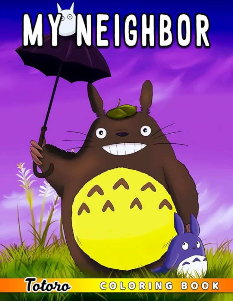 My neighbor loring book different cute anime character loring pages perfect gift for kids boys girls lor all your favorite images shields aaron books