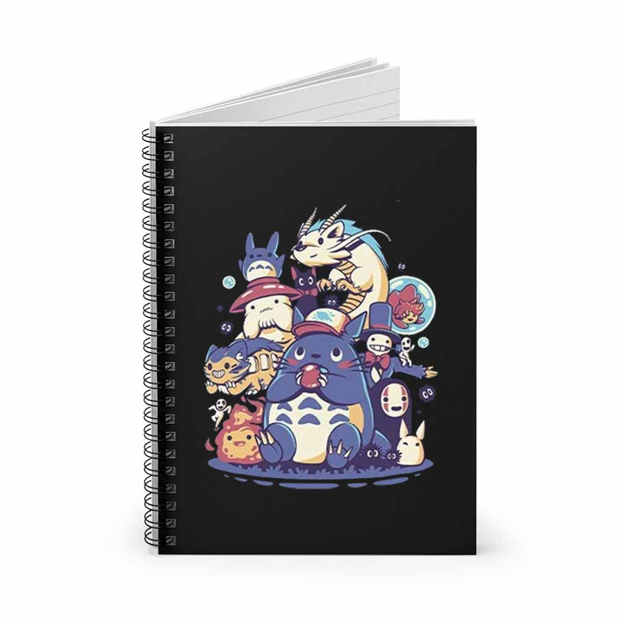 Studio ghibli miyazaki world totoro mononoke hime spirit away spiral notebook