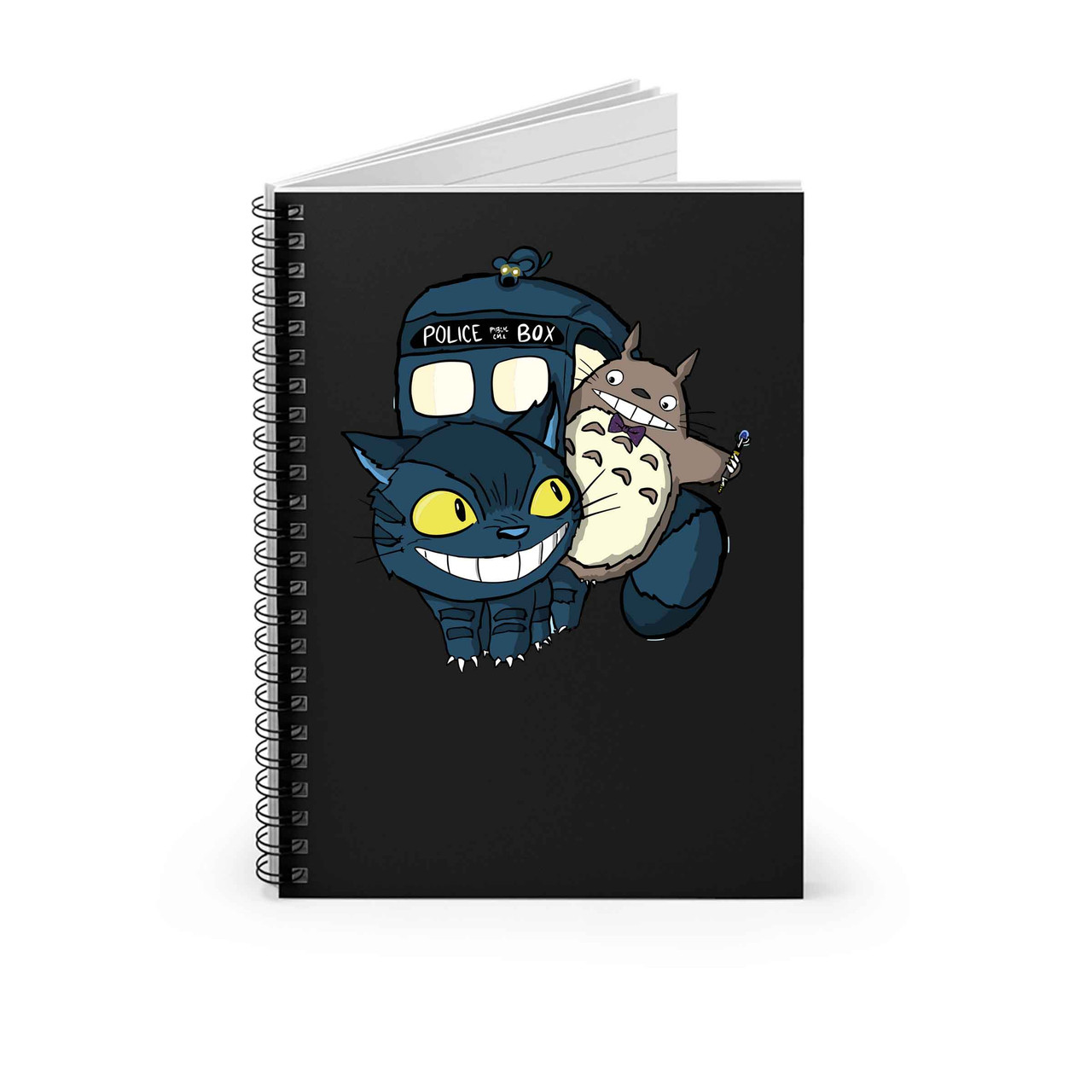 Doctor who totoro my doctor totowho mashup my neighbor totoro spiral notebook