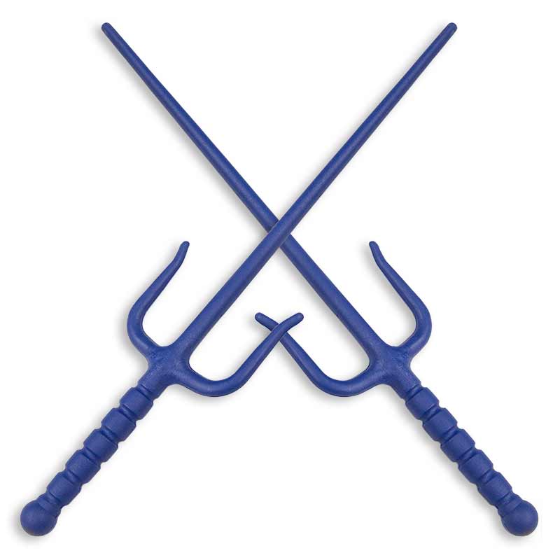 Blue plastic sai