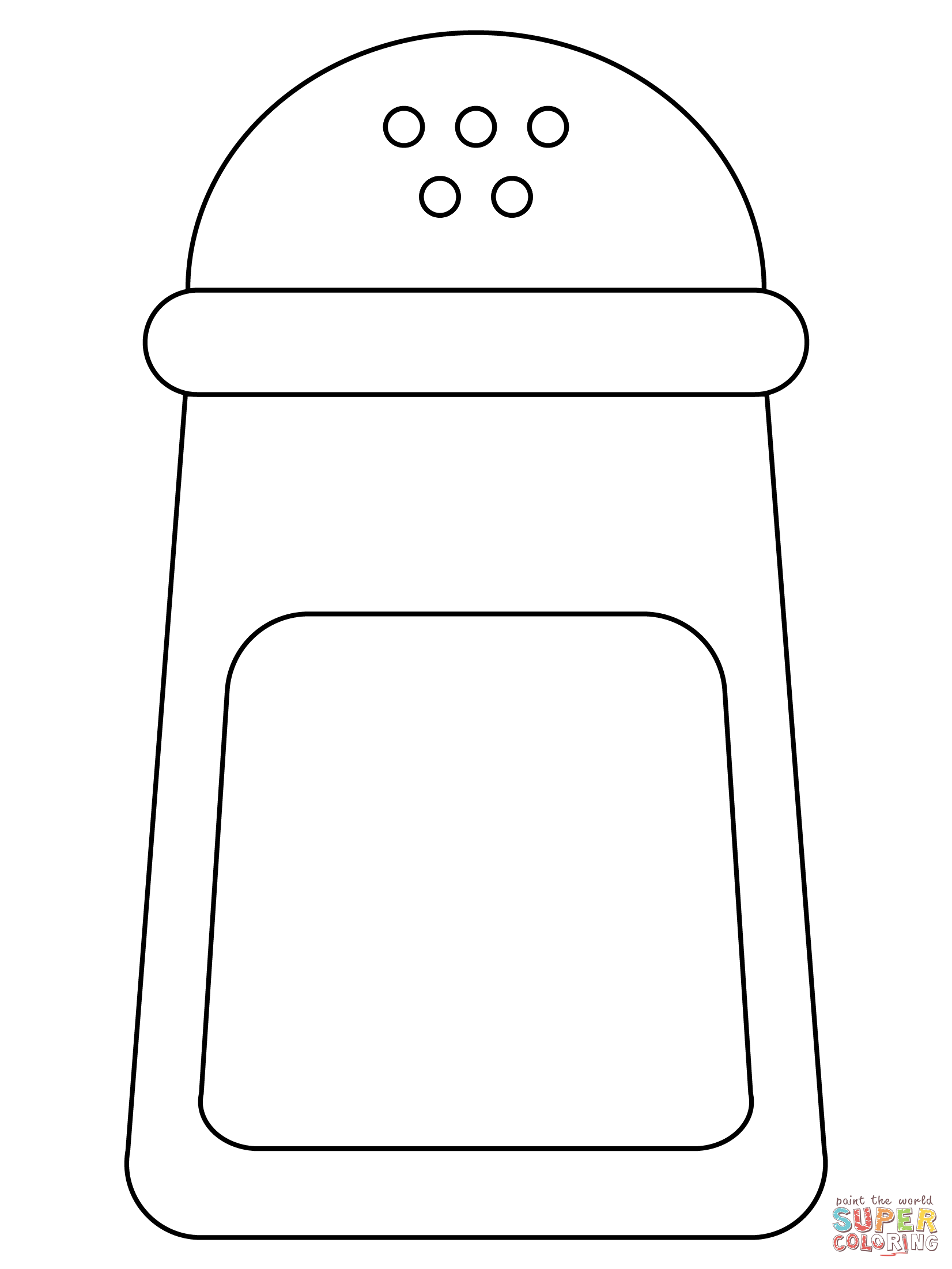 Salt shaker coloring page free printable coloring pages