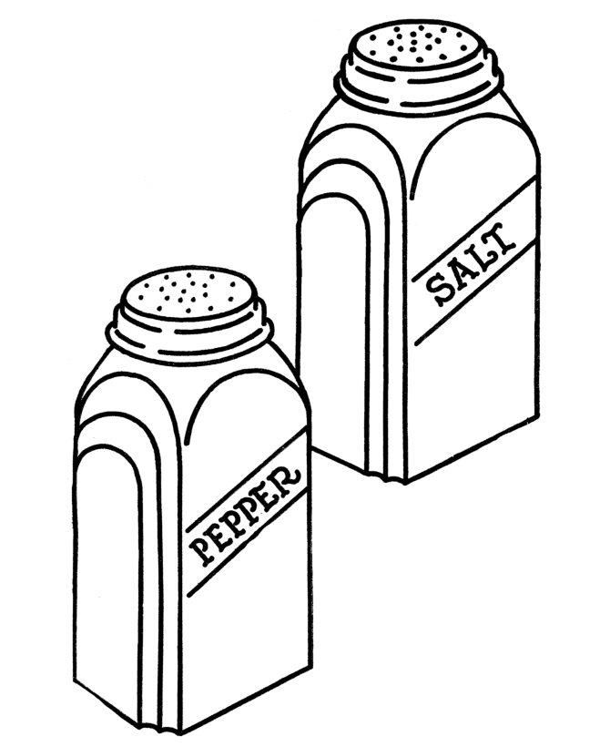 Bluebonkers salt and pepper shakers