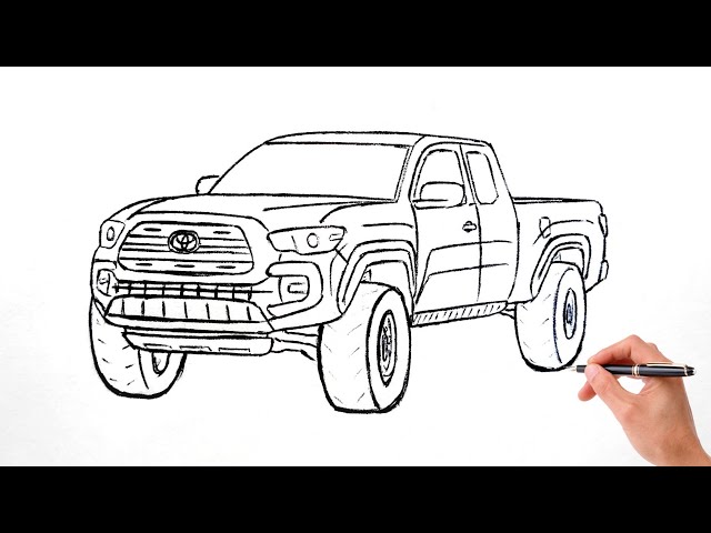 How to draw a toyota taa off