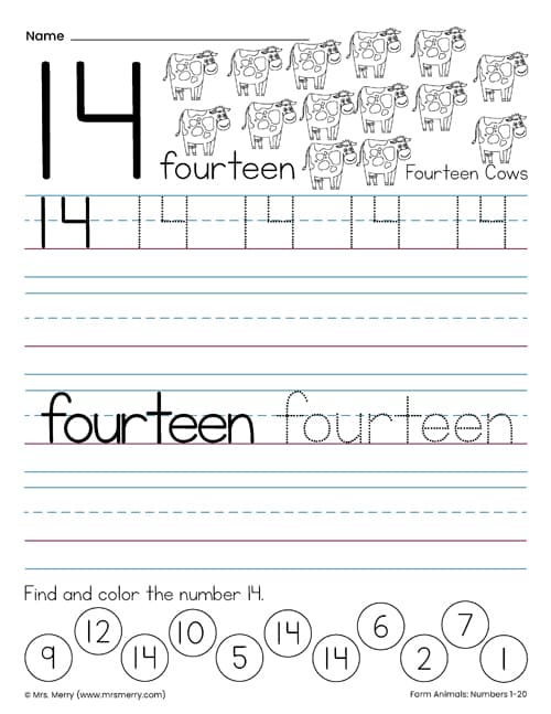 Free tracing numbers worksheets