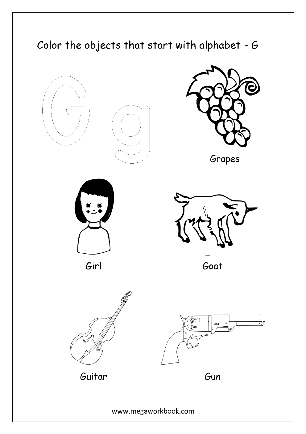 Alphabet coloring pages