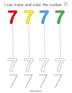 Number coloring pages
