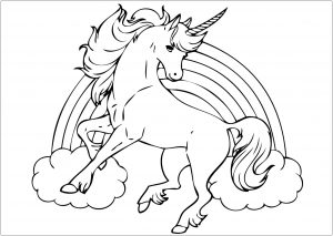 Free unicorn coloring pages to download