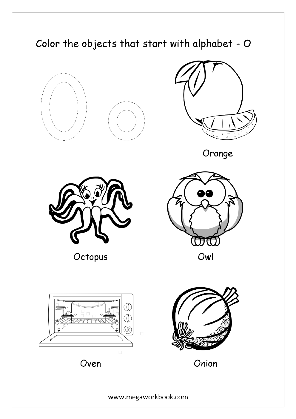 Alphabet coloring pages