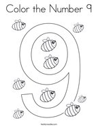 Number coloring pages