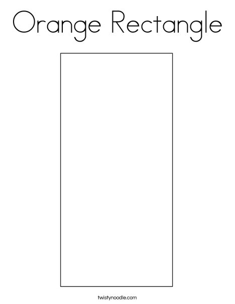 Orange rectangle coloring page