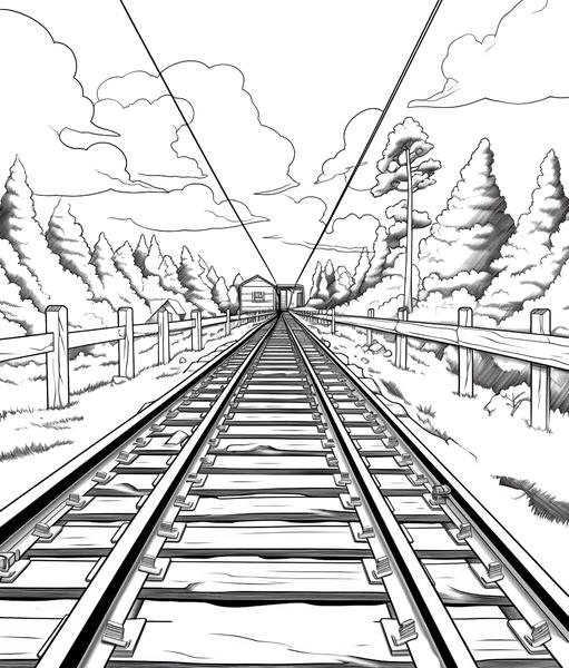 Free printable trains coloring pages list