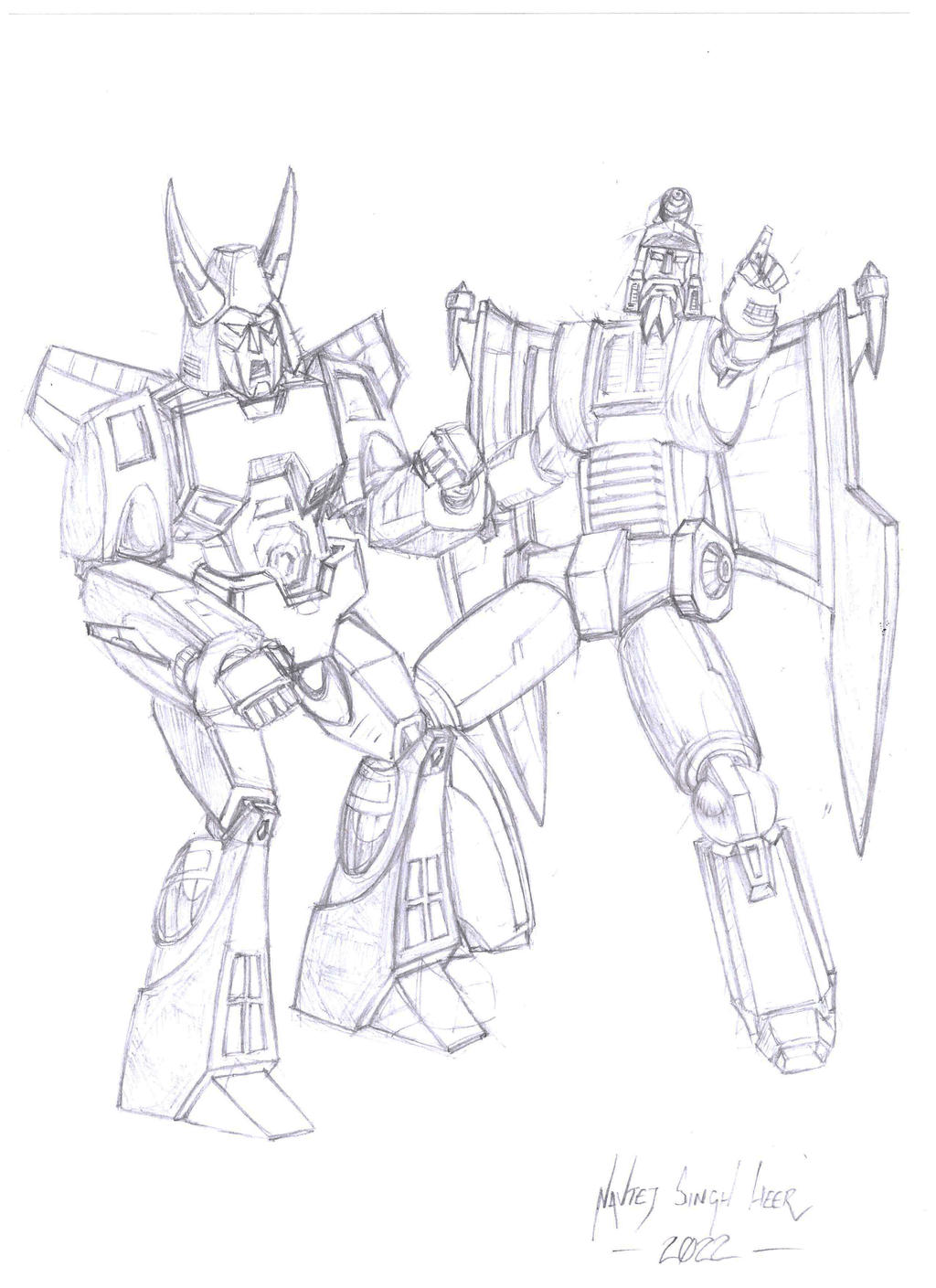 Cyclonus and scourge sketch by hellbat on