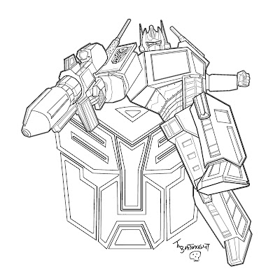 Transformer coloring pages