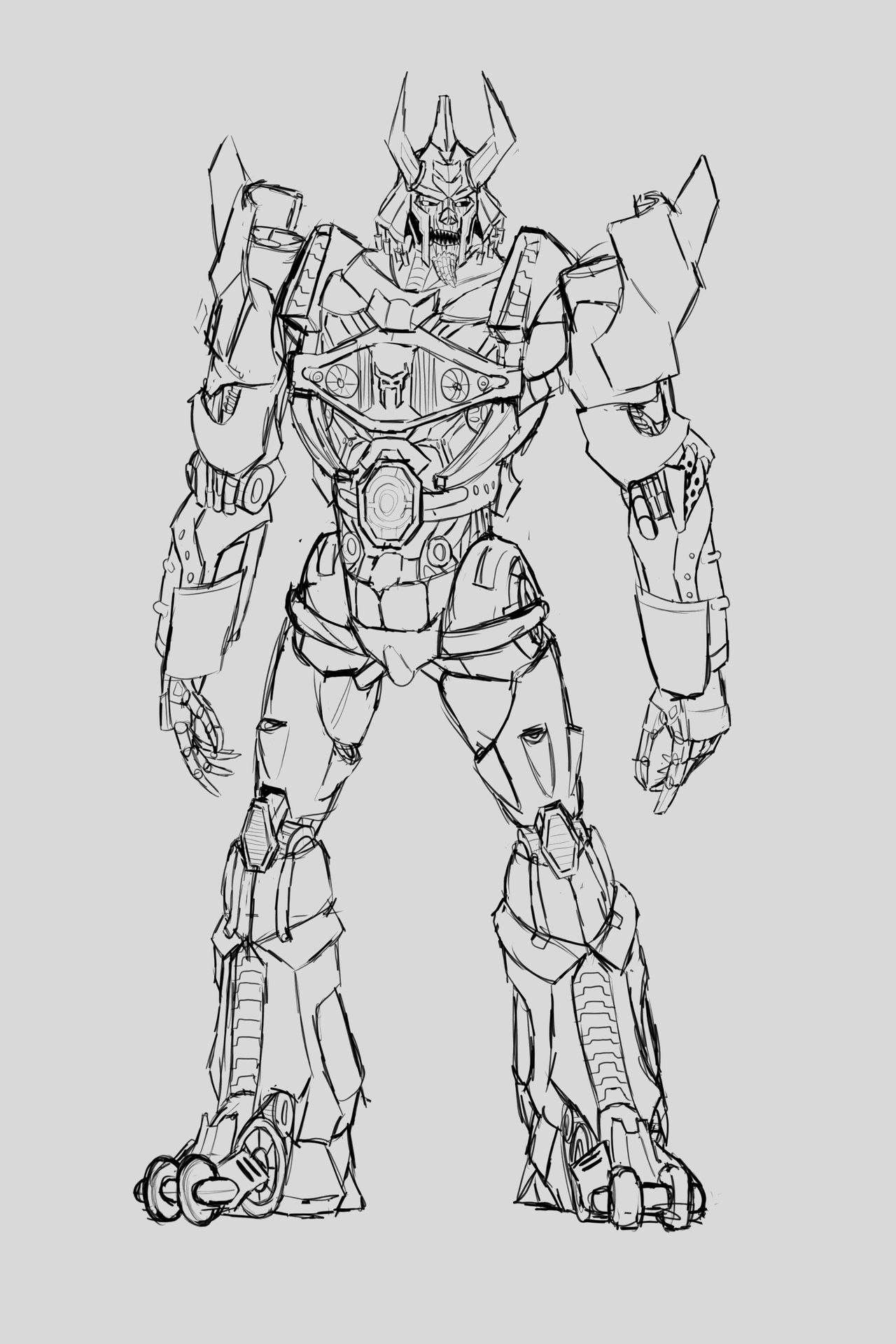 Rise of the beasts cyclonus sketch by cowbunga on