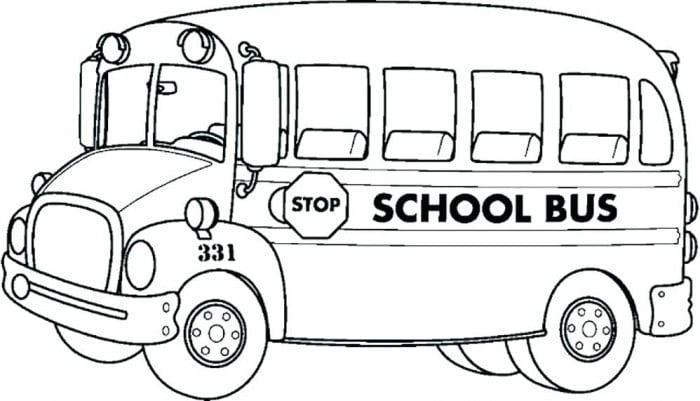 Transportation coloring page school bus worksheets