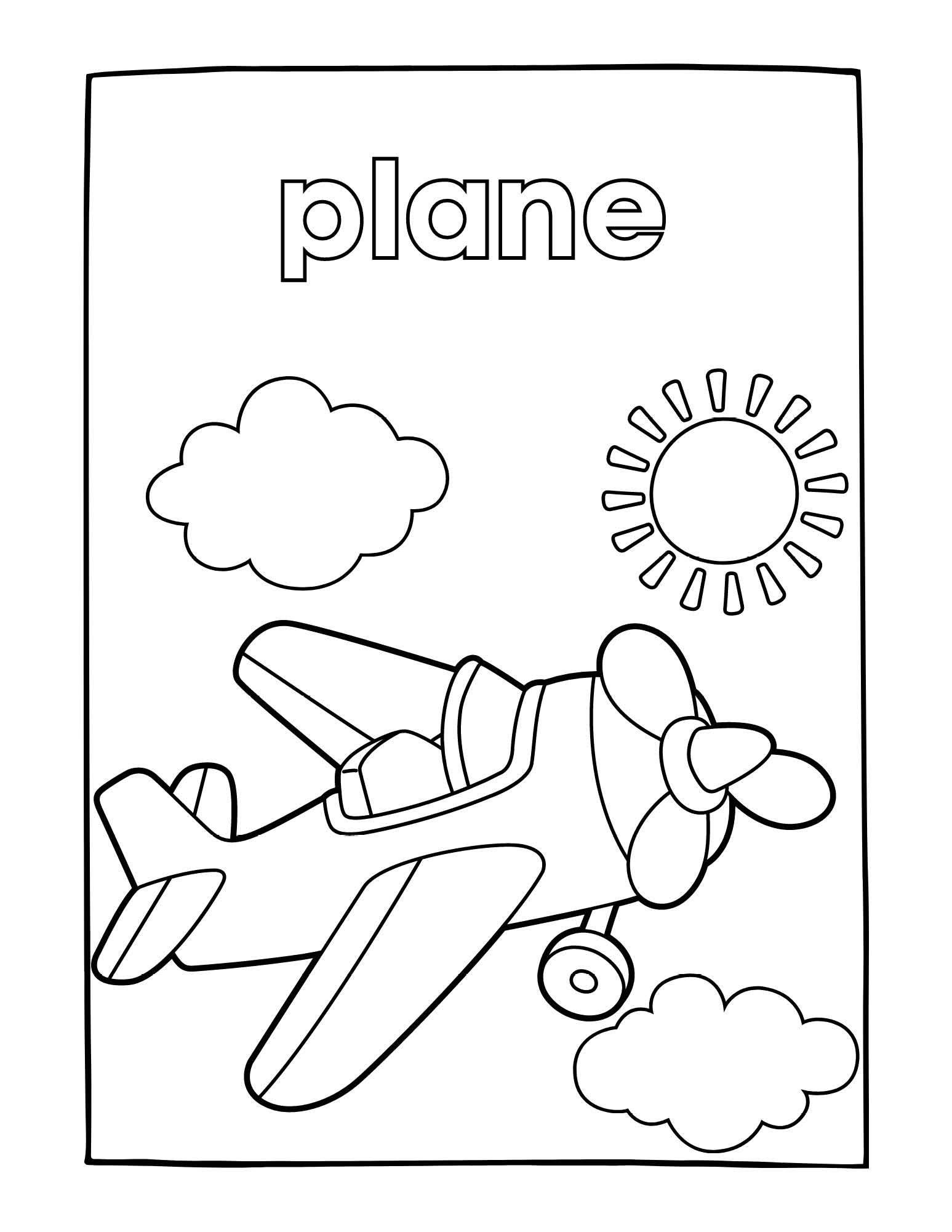 Vehicles transport coloring book for kids for preschool boys and girls age
