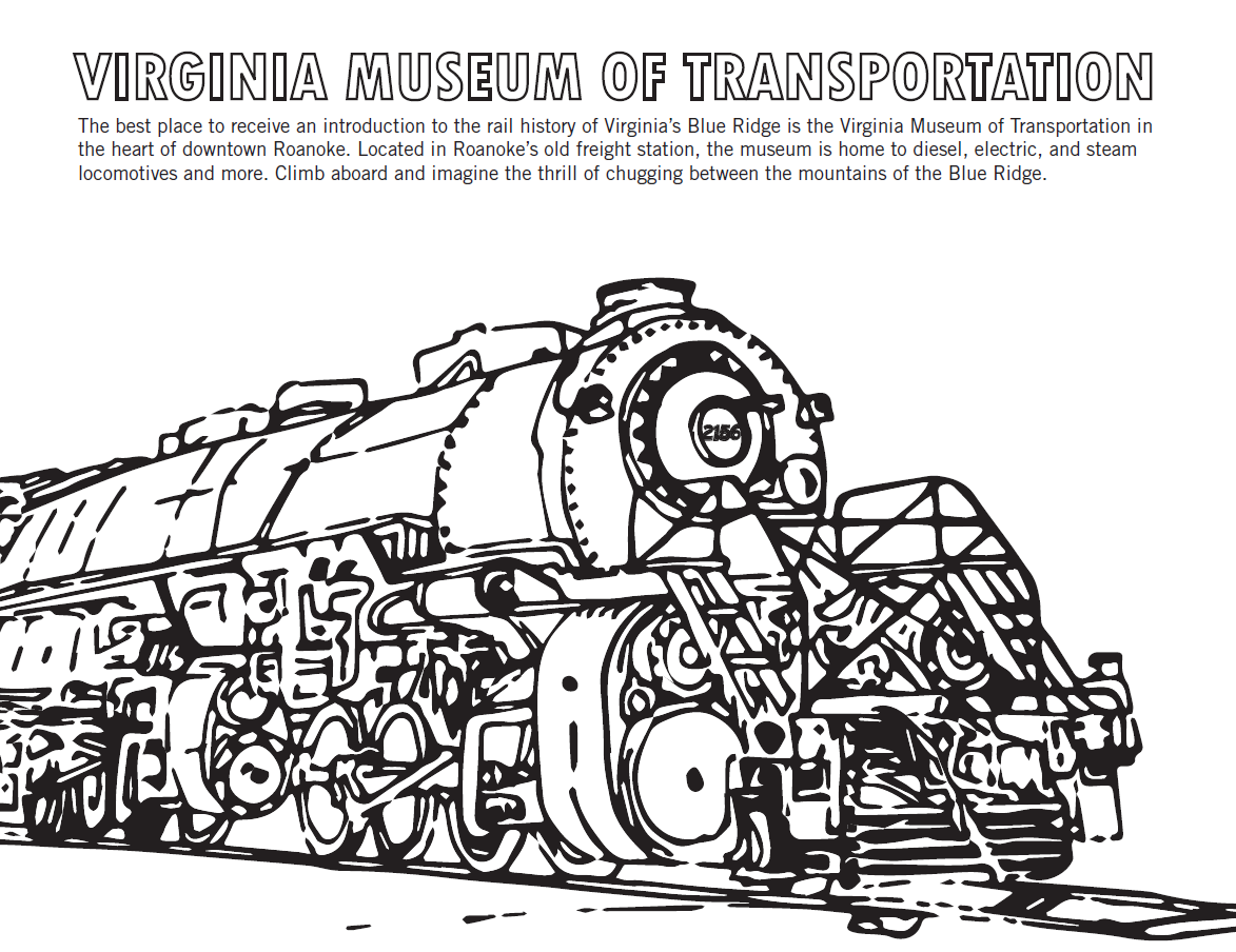 Roanoke va coloring sheets coloring book sheets for virginias blue ridge