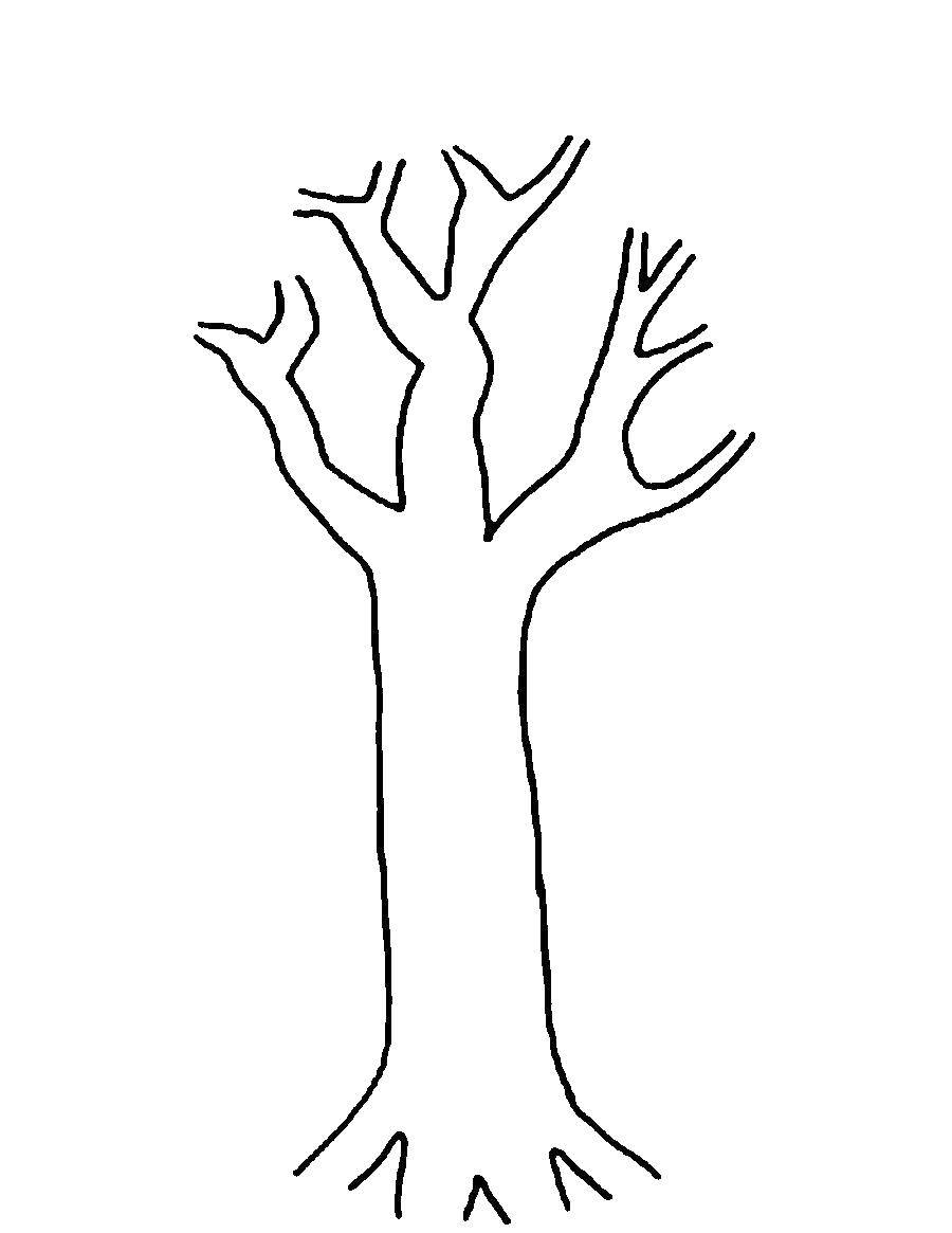 Online coloring pages coloring tree without leaves coloring