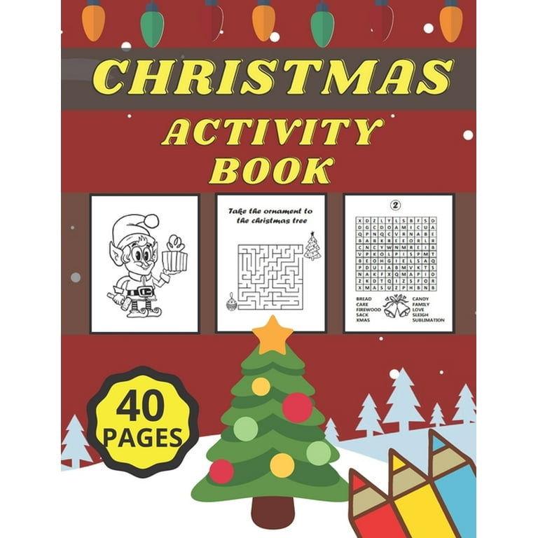 Christmas activity book for kids ages