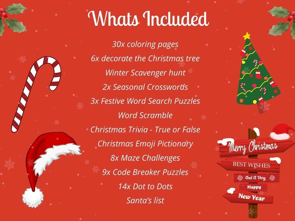 Your christmas activities sorted loring pages dot to dots letter to santa puzzles and more all in one download â
