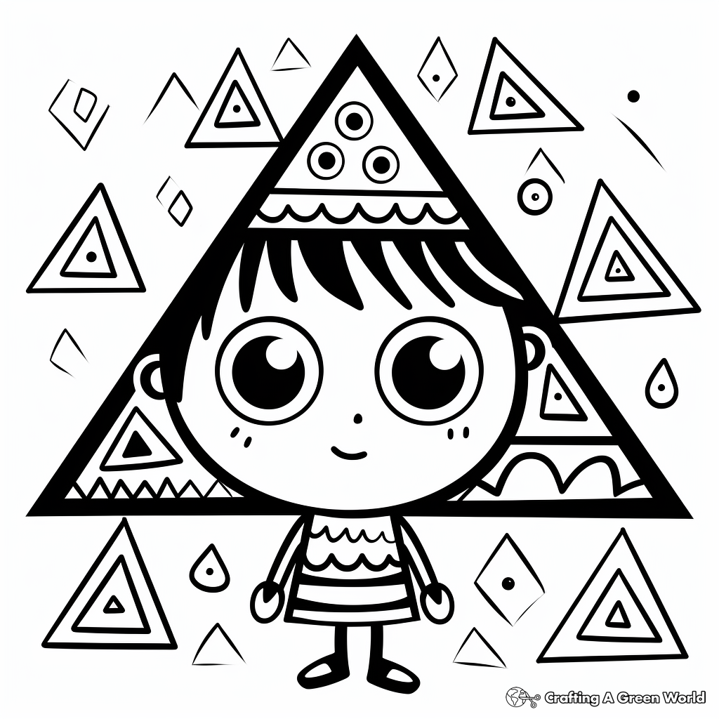 Shapes coloring pages