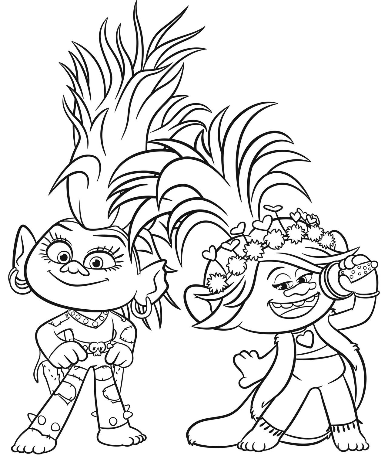 Trolls coloring pages by coloringpageswk on