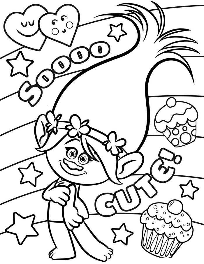 Trolls coloring pages by coloringpageswk on