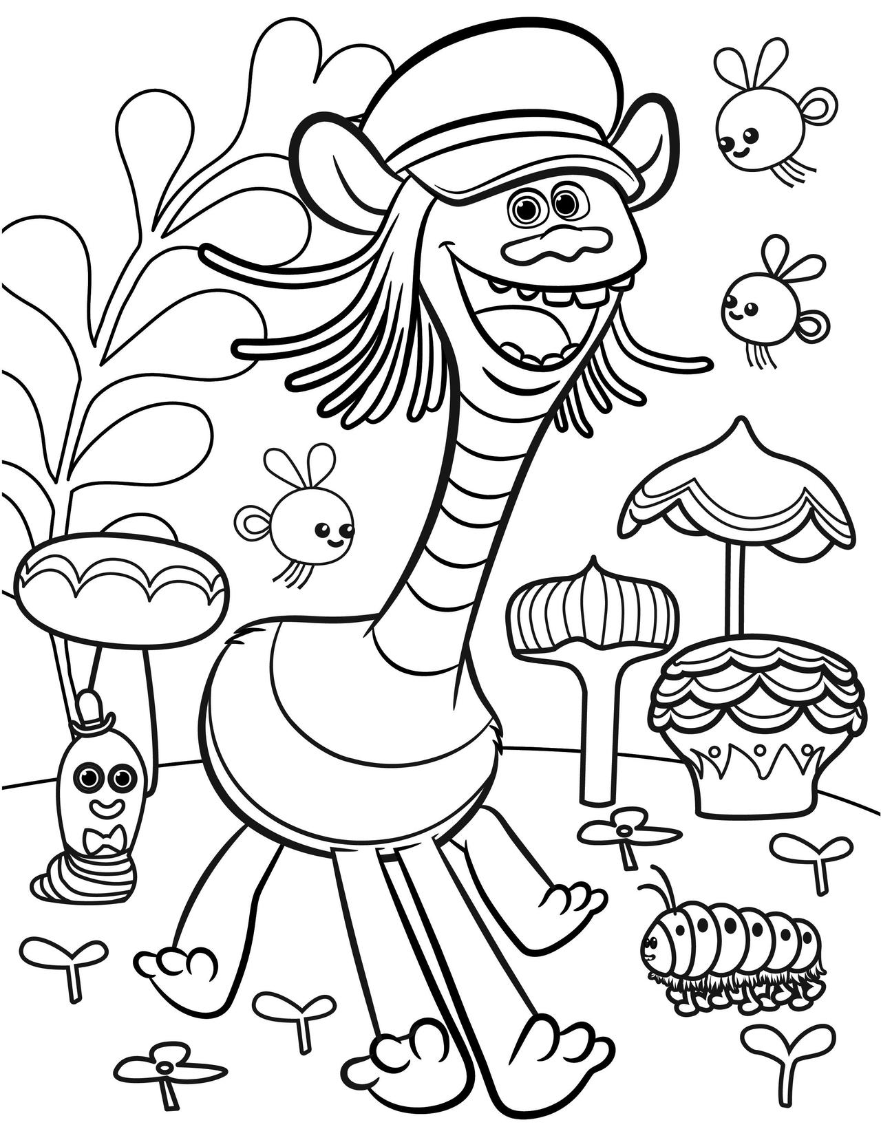 Trolls coloring pages by coloringpageswk on