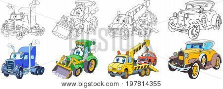 Cartoon transport set vector photo free trial bigstock