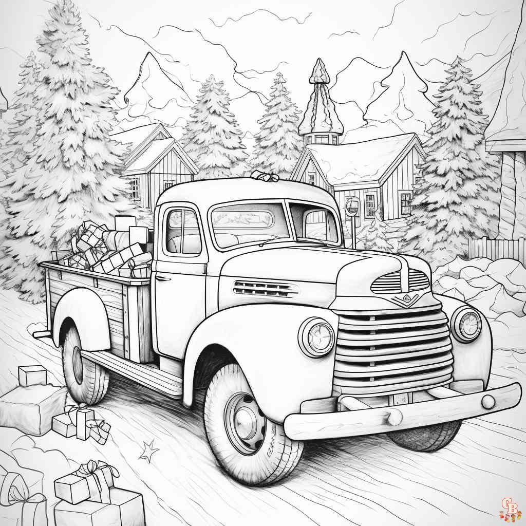 Truck coloring pages