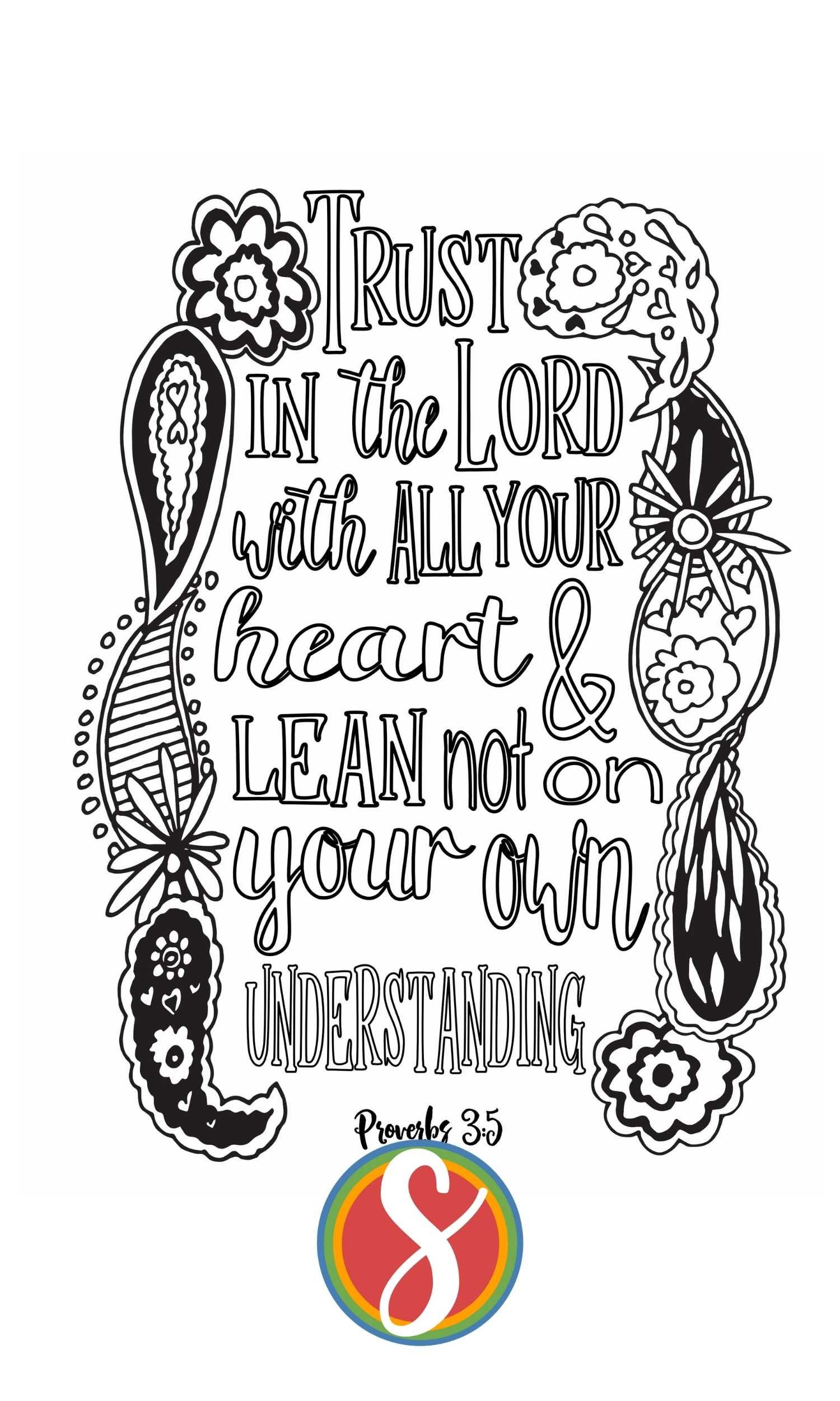 Free proverbs coloring pages