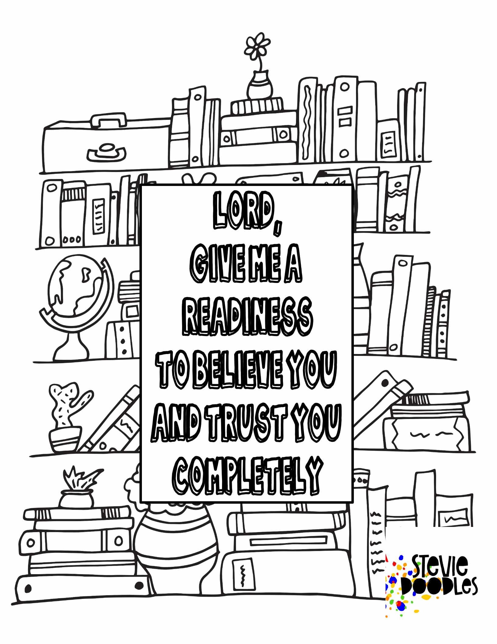 Experiencing god â free coloring pages â stevie doodles