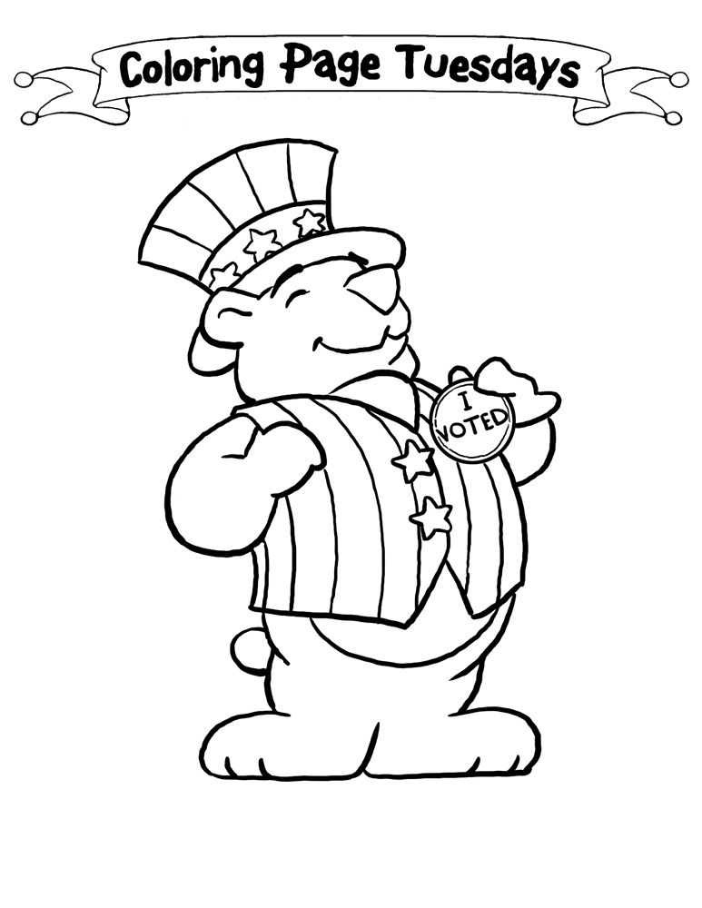 Election coloring pages by coloringpageswk on