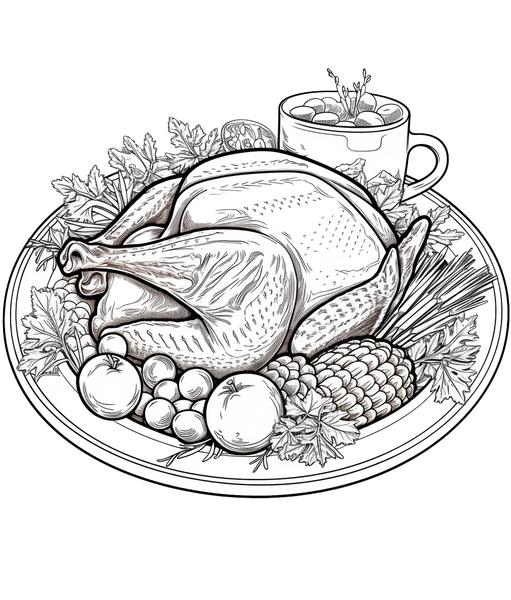 Free printable thanksgiving coloring pages list