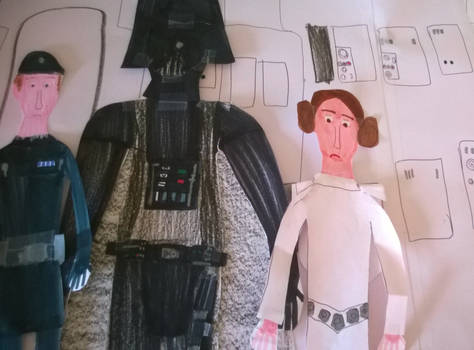 Darth vader and enemies on vader