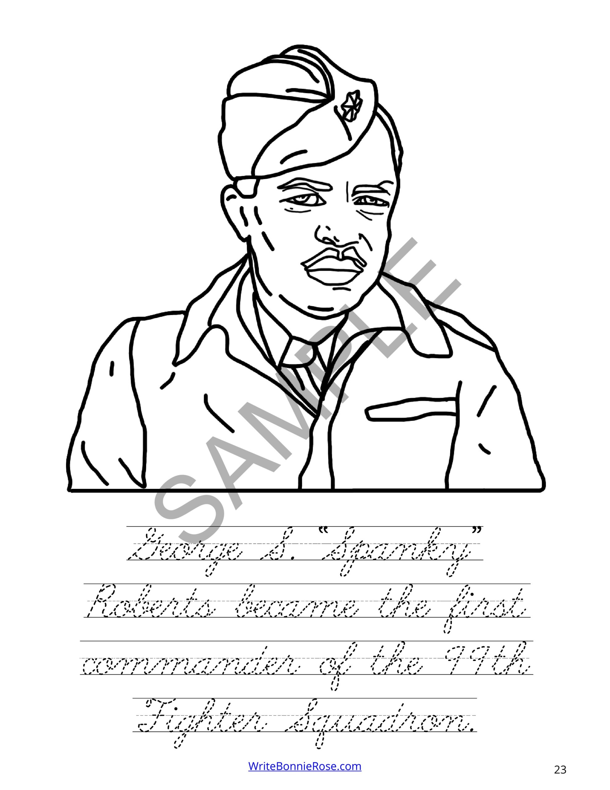 Tuskegee airmen coloring book