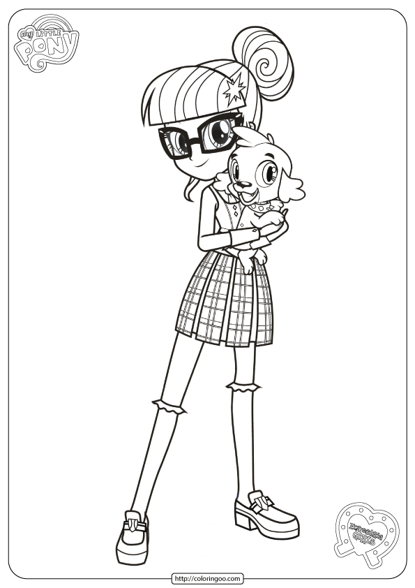 Mlp equtria girls twilight sparkle coloring page my little pony coloring twilight sparkle equtria girl my little pony characters