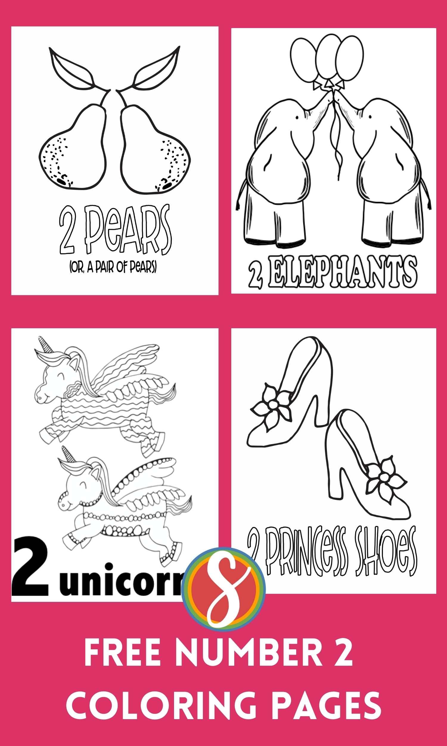 Numbers â free coloring pages â stevie doodles