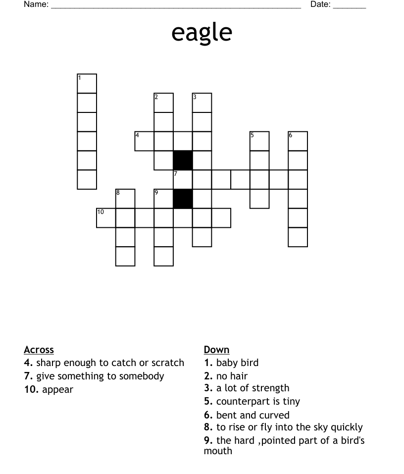 Eagle crossword