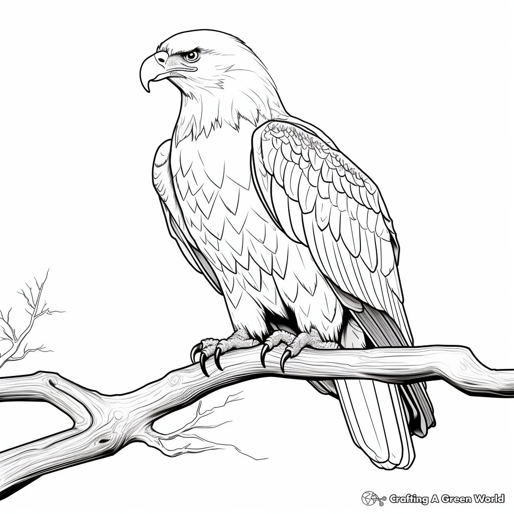 Bald eagle coloring pages