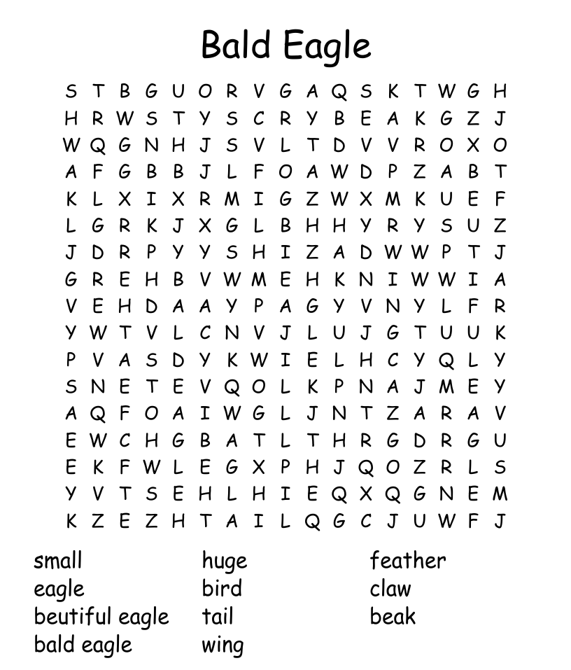Eagle crossword