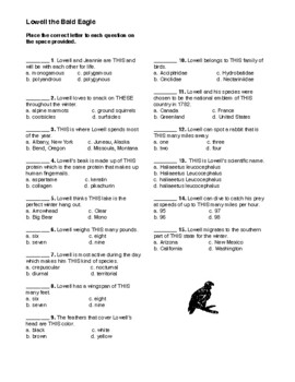 Anitails bald eagle story crossword coloring page and more tpt