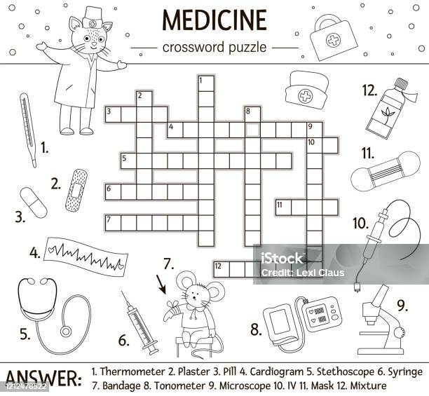 Crossword puzzle arctic animals coloring version stock illustration