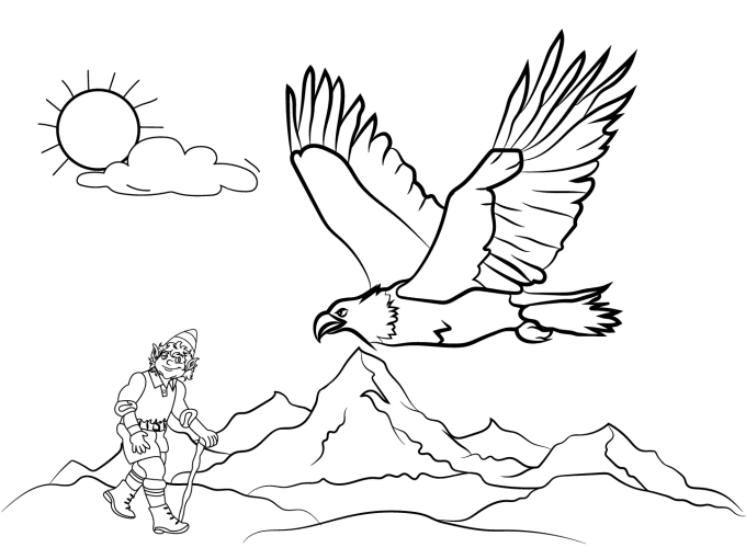 Draw or design coloring book page or book cover for children by khaliddesign