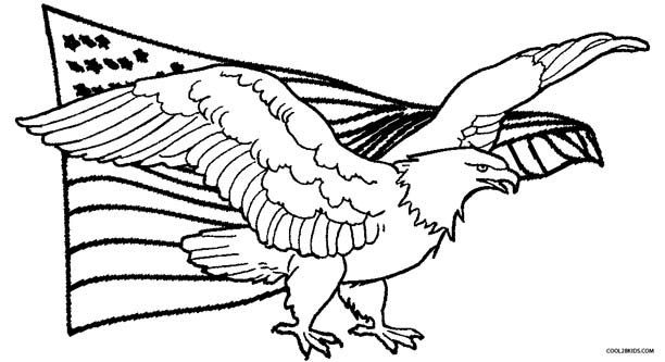 Printable eagle coloring pages for kids