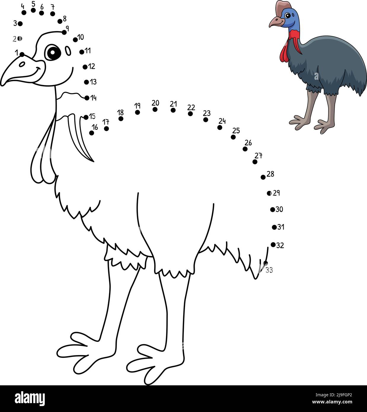 Connect the dots bird cut out stock images pictures