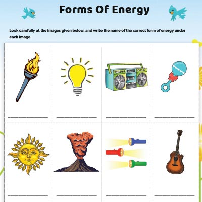 Various forms of energy
