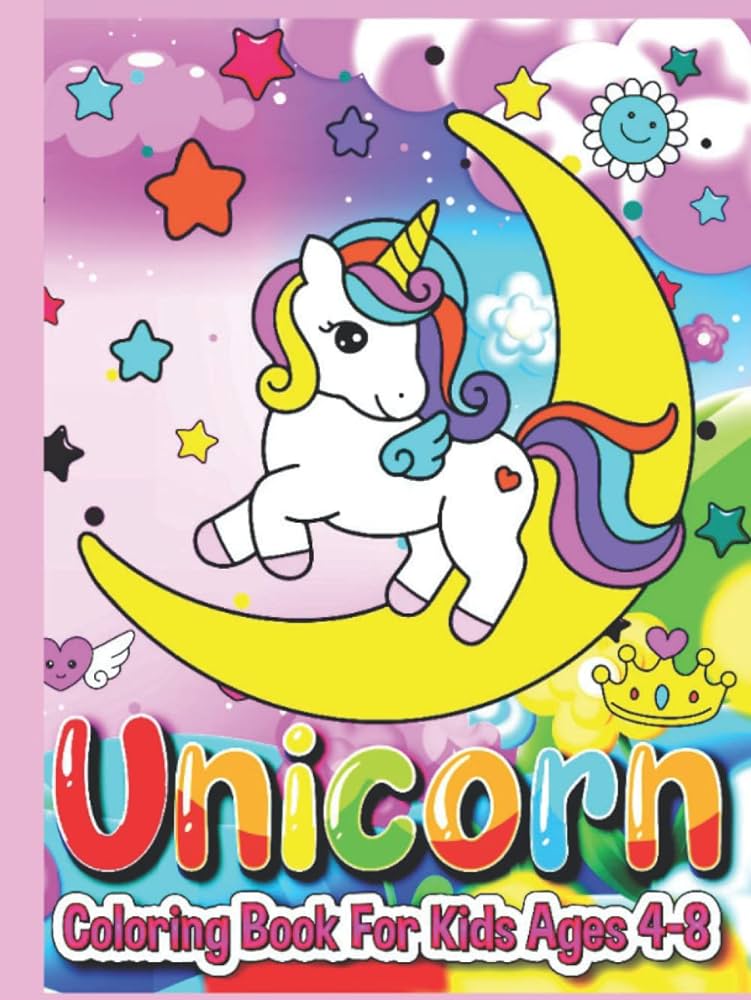 Unicorn coloring book for girlskidsgirltoddlerprincesscolor activitychildrens booksbig fun at any age unicorn coloring book uunicorall ages color activitycute by dark alexey