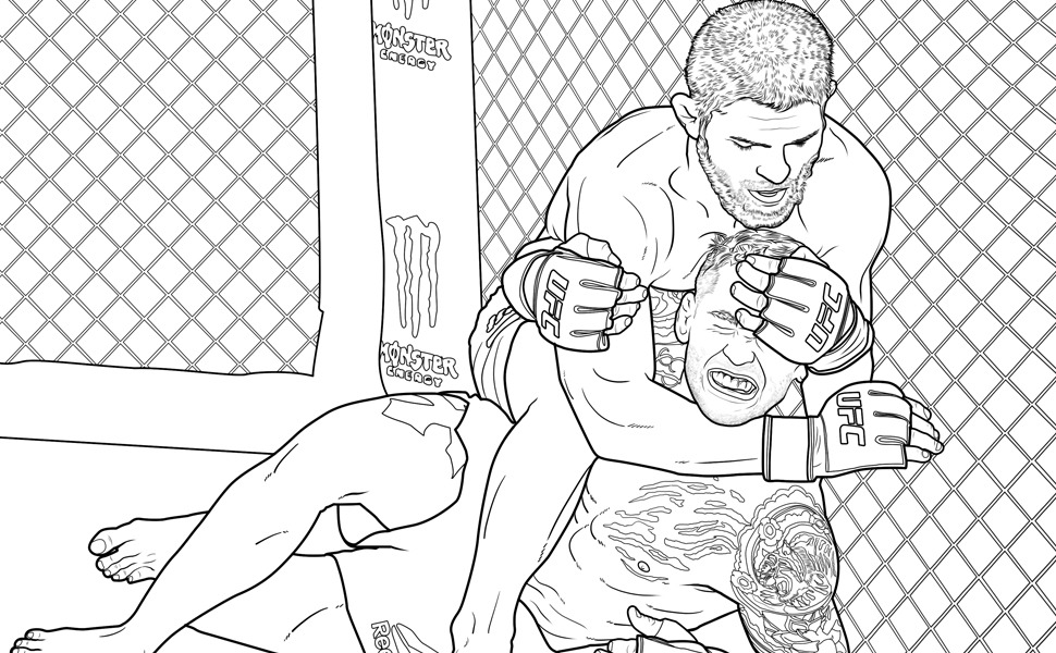 Mma coloring book essential gift for fans ahn eugene books